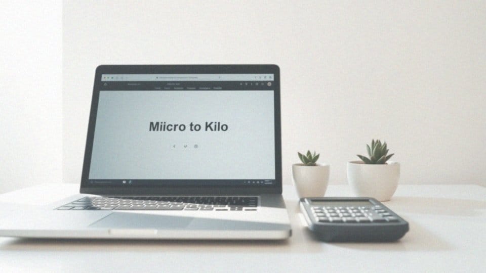 Jak korzystać z kalkulatora jednostek do przeliczeń mikro na inne jednostki?