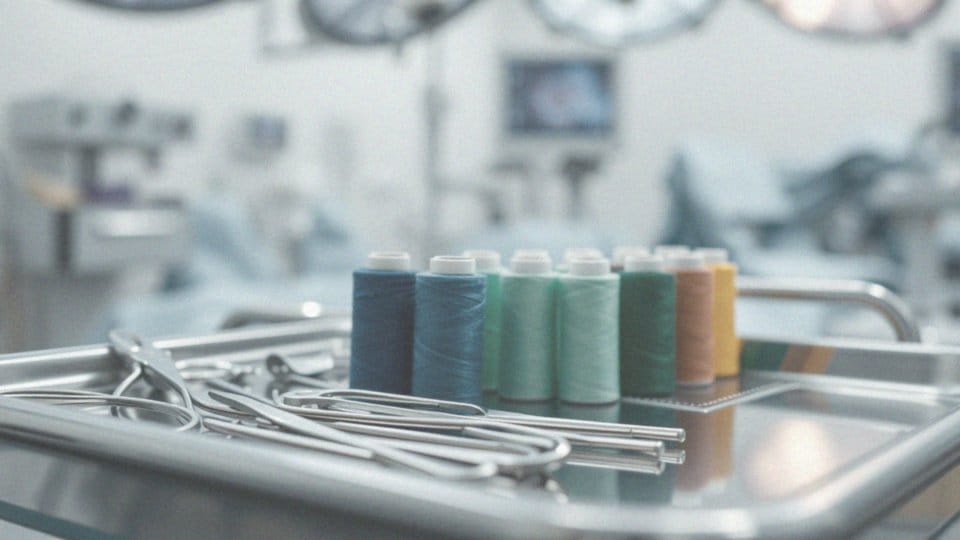 Dlaczego kolor szwów rozpuszczalnych jest istotny w leczeniu?