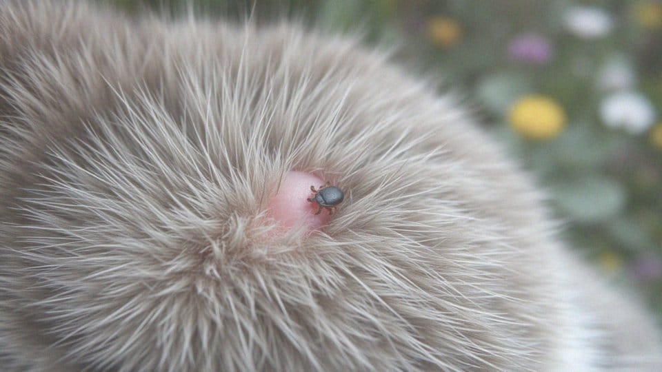Kleszcz u kota – co zrobić, gdy została główka po usunięciu?